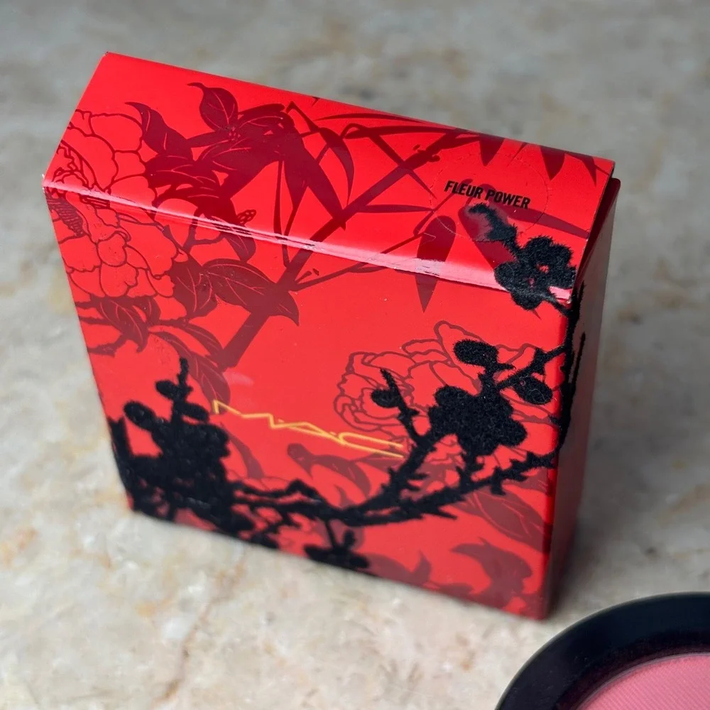 MAC Fleur Power Powder Blush Red Floral Limited‎ Edition Chinese New Year